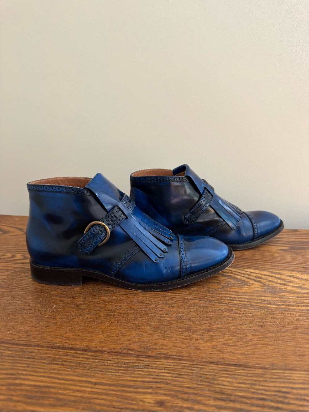 Fringed Monk Strap Women’s Dress Shoes - Picture 3 of 8